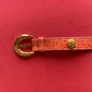 Escada | Accessories | Vintage Escada Coral Snakeskin  display picture 1